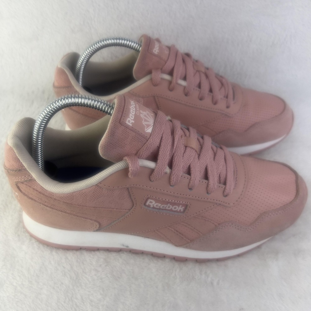 Reebok Shoes Womens Size 8 Pink Suede Classics Ortholite Low Top Sneakers